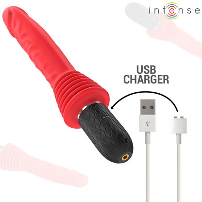 Vibrateur à poussée télécommandé cynthia avec chauffage – Intense