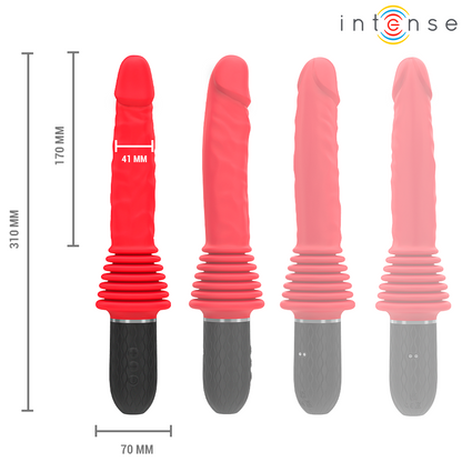 Vibrateur à poussée télécommandé cynthia avec chauffage – Intense