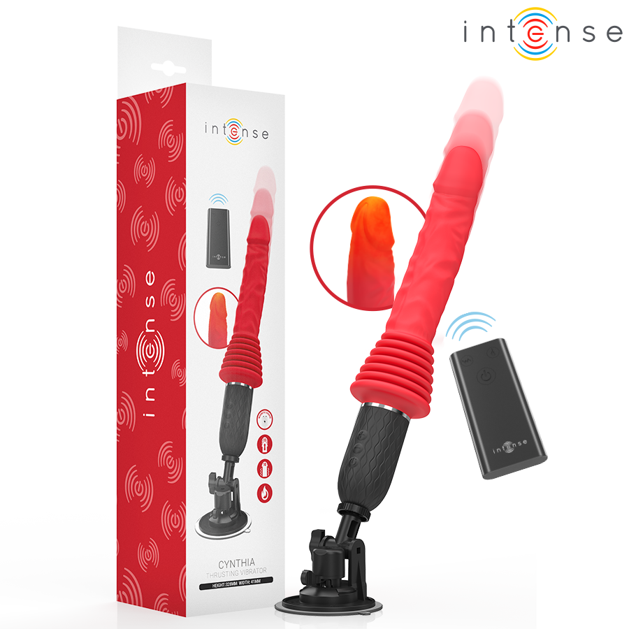 Vibrateur à poussée télécommandé cynthia avec chauffage – Intense