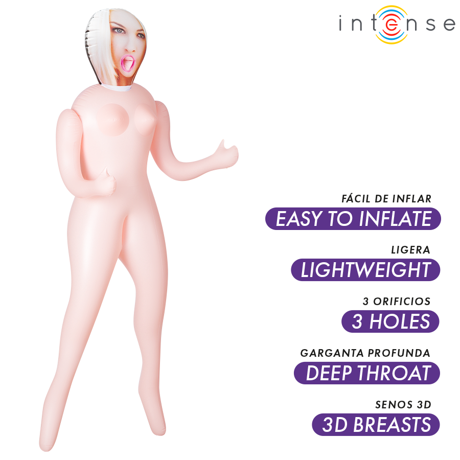 Masturbateur poupée gonflable irina à trois orifices – Intense Dolls