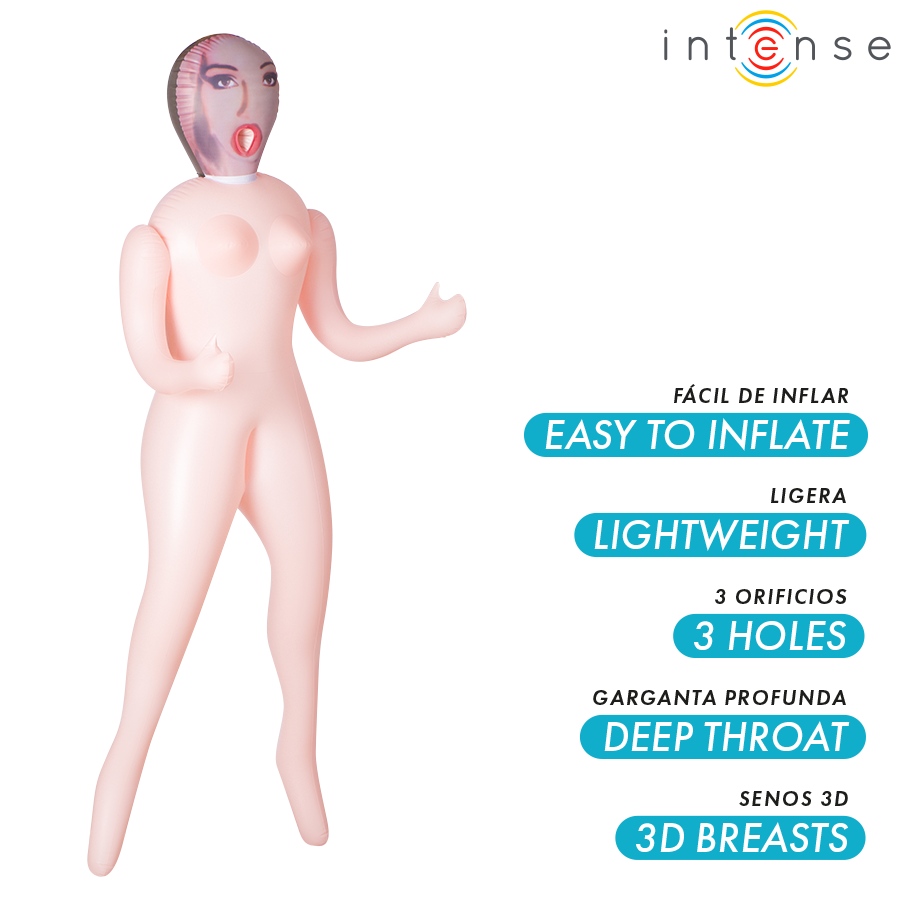 Masturbateur poupée gonflable monique à trois orifices – Intense Dolls