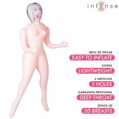 Masturbateur poupée gonflable ingrid à trois orifices – Intense Dolls