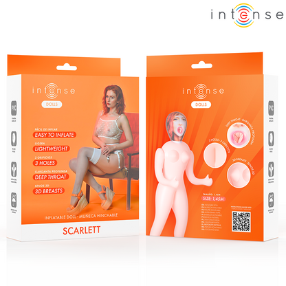 Masturbateur poupée gonflable scarlett à trois orifices – Intense Dolls