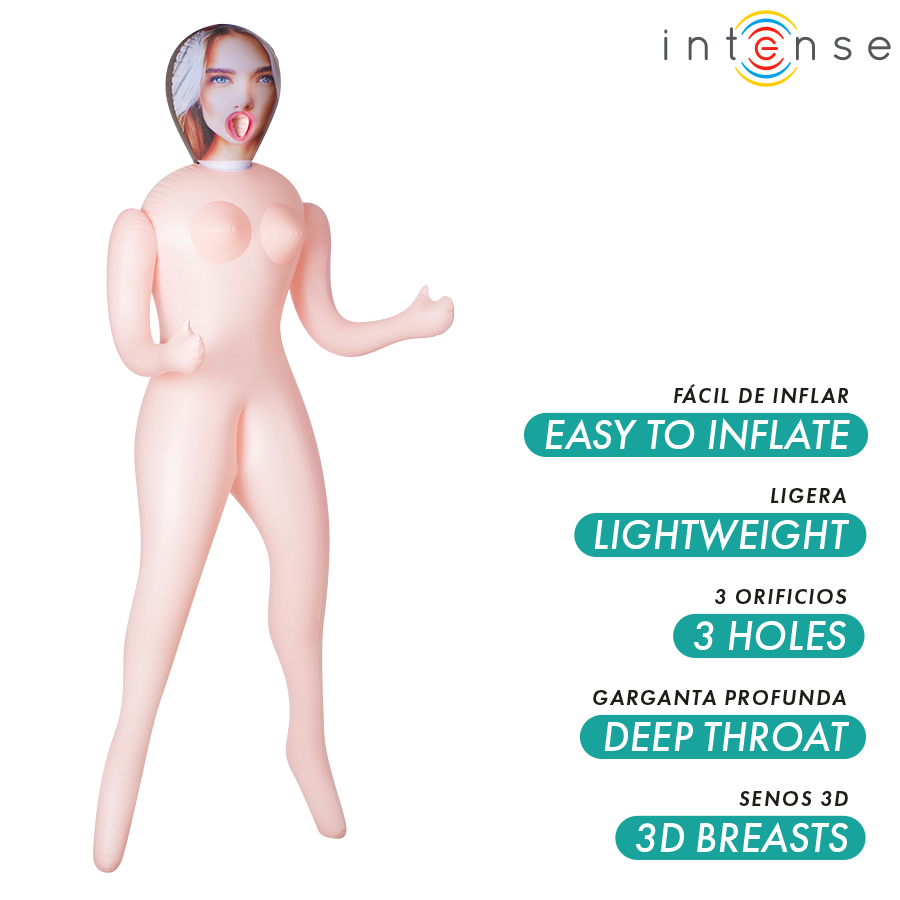 Masturbateur poupée gonflable nicole à trois orifices – Intense Dolls