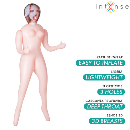 Masturbateur poupée gonflable nicole à trois orifices – Intense Dolls
