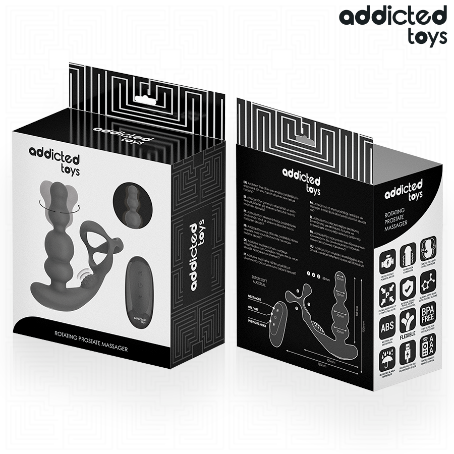 Masseur de prostate rotatif à télécommande – Addicted Toys