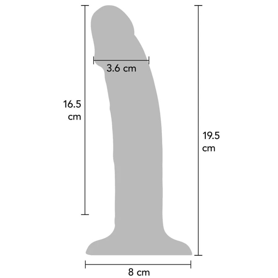 Vibrateur godemichet vibrant réaliste en silicone violet 19,5 cm – Get Real