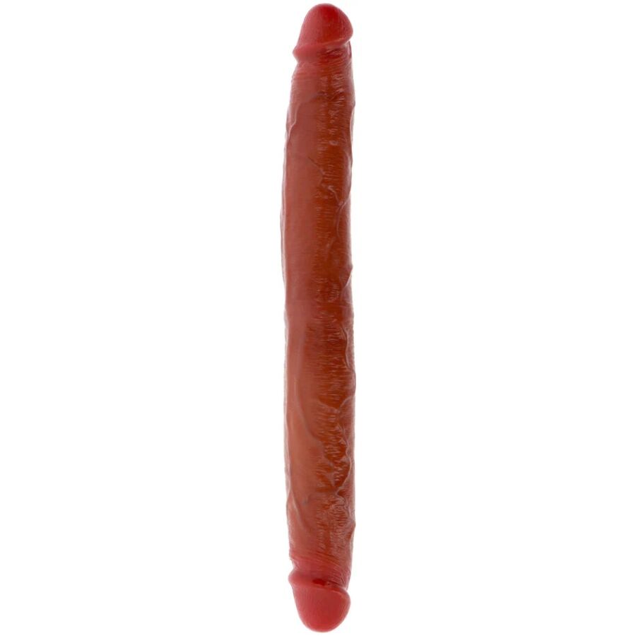 Godemichet en silicone à double extrémité caramel 35 cm – Get Real