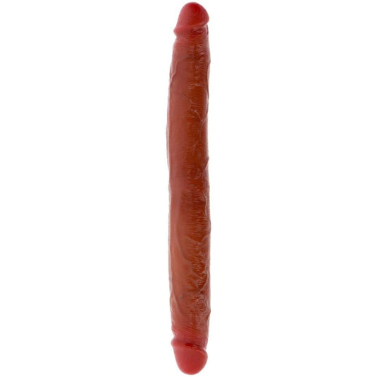 Godemichet en silicone à double extrémité caramel 35 cm – Get Real