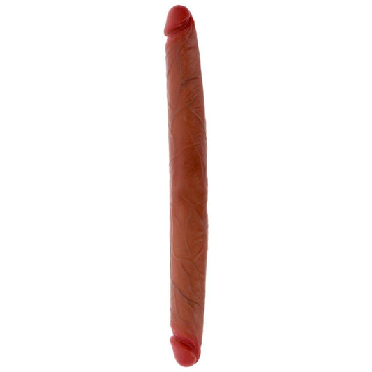 Godemichet en silicone à double extrémité caramel 40 cm – Get Real