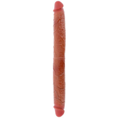 Godemichet en silicone à double extrémité caramel 46 cm – Get Real