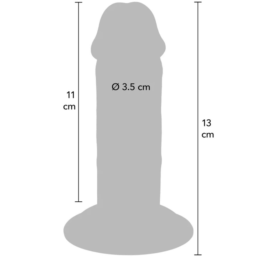 Pénis de luxe épais double densité en tpe 13 cm – Get Real