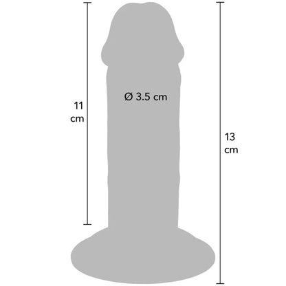 Pénis de luxe épais double densité en tpe 13 cm – Get Real