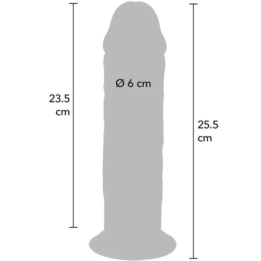 Pénis de luxe épais double densité en tpe 25,5 cm – Get Real