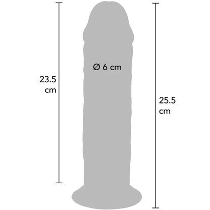 Pénis de luxe épais double densité en tpe 25,5 cm – Get Real