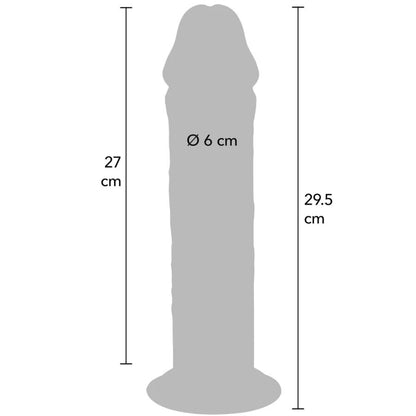 Pénis de luxe épais double densité en tpe 29,5 cm – Get Real