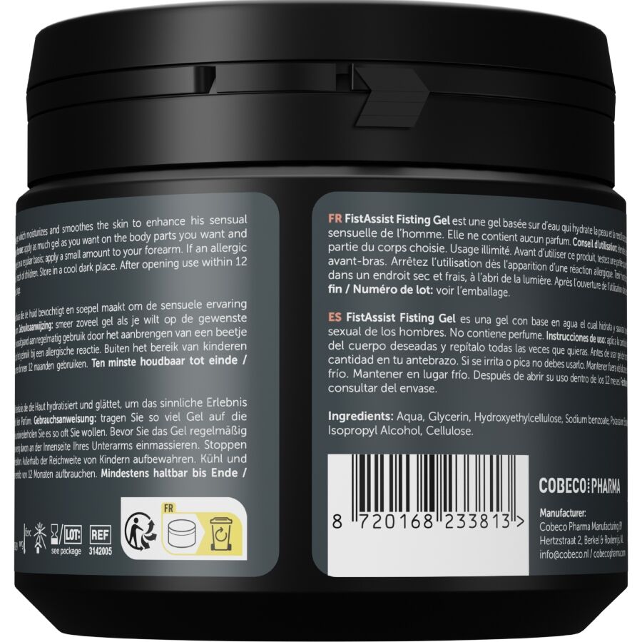 Fist assist gel de fisting extra-épais à base d'eau 500 ml – Cobeco