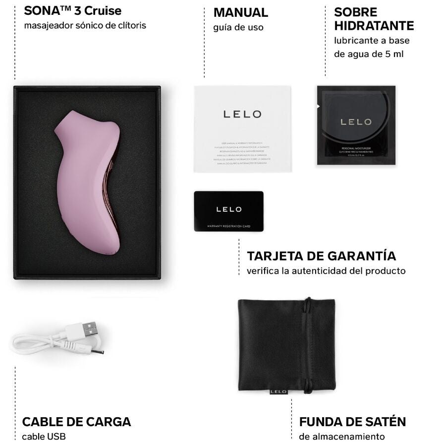 Stimulateur clitoridien sona 3 cruise masseur clitoral sonique noir – Lelo
