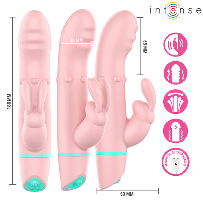 Stimulateur alvin rabbit et vibrateur à roulement + oscillant – Intense
