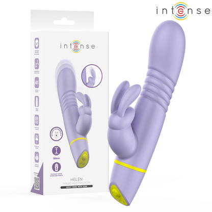 Stimulateur et vibrateur à poussée helen rabbit – Intense
