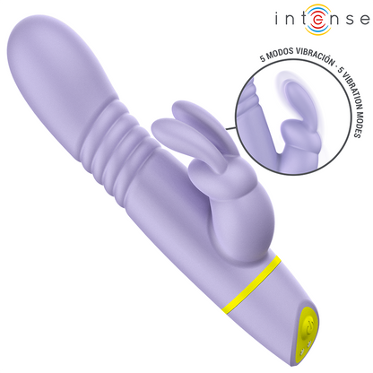 Stimulateur et vibrateur à poussée helen rabbit – Intense