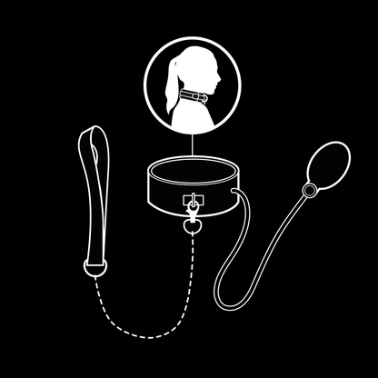 Collier d'étranglement gonflable avec chaîne – Fetish Submissive Bondage