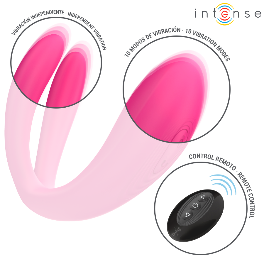 Julia double vibrateur à pince stimulateur avec télécommande – Intense