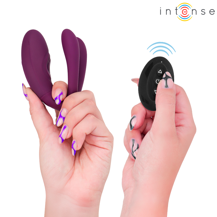 Stimulateur de tapotage et de vibration sandra avec télécommande – Intense