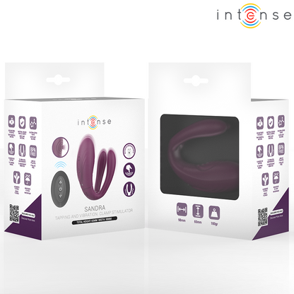 Stimulateur de tapotage et de vibration sandra avec télécommande – Intense