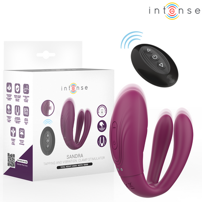 Stimulateur de tapotage et de vibration sandra avec télécommande – Intense