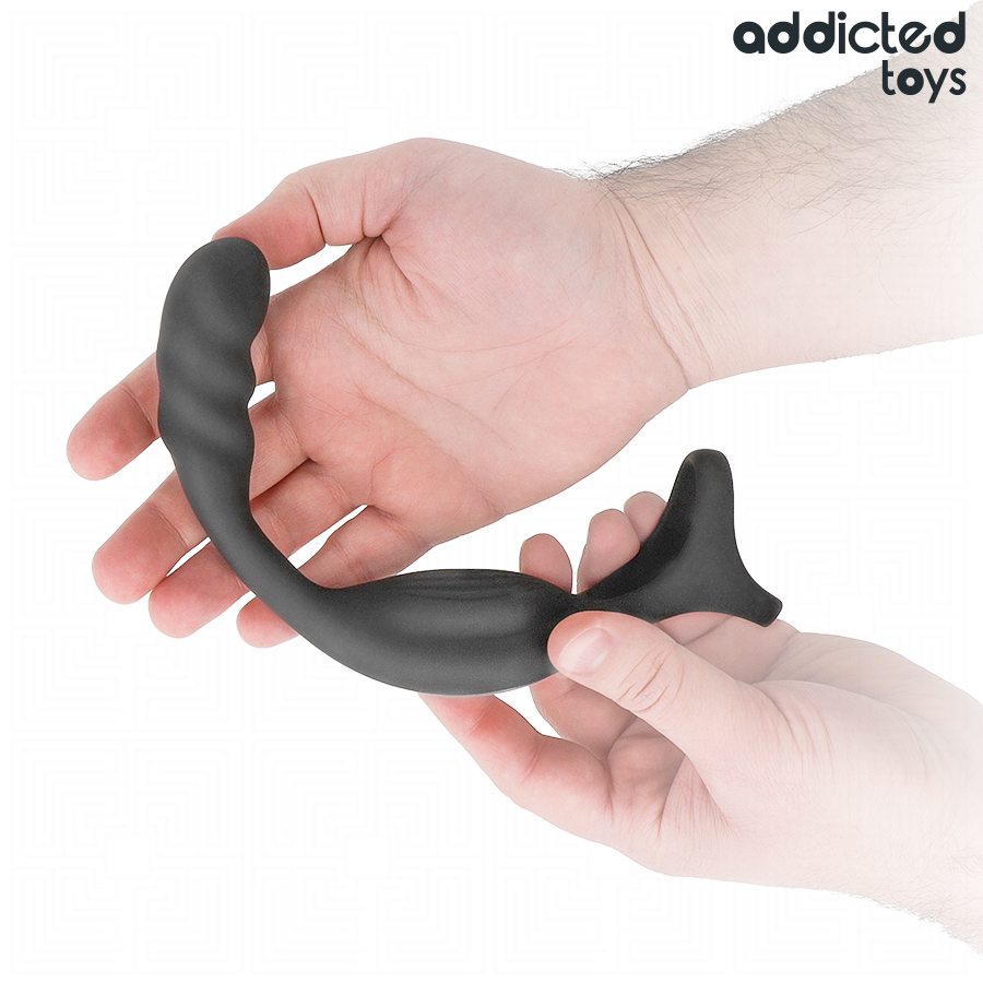 Anneau pénis prostatique double avec télécommande – Addicted Toys