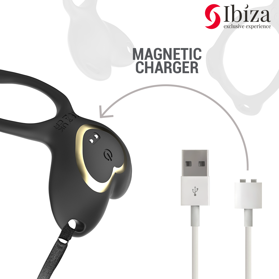Vibrateur couple en forme de cœur avec télécommande – Ibiza