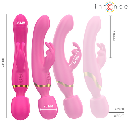 Vibrateur double winona lapin et baguette – Intense