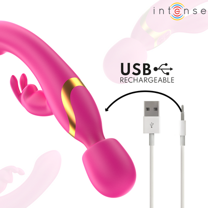 Vibrateur double winona lapin et baguette – Intense