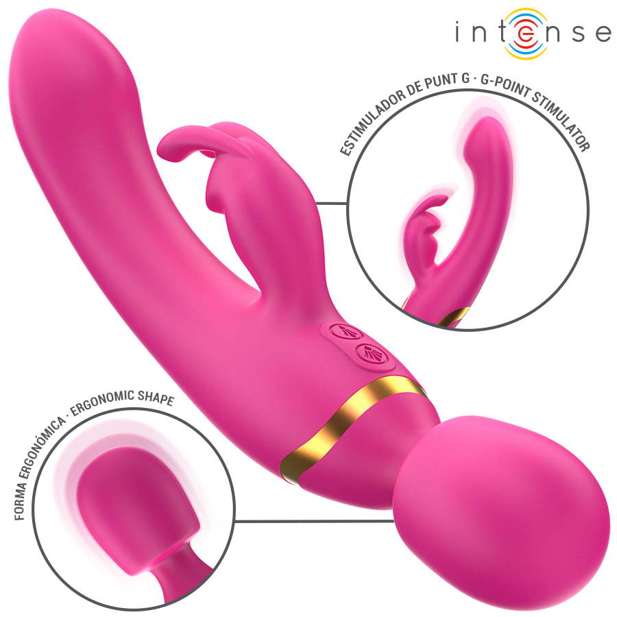 Vibrateur double winona lapin et baguette – Intense