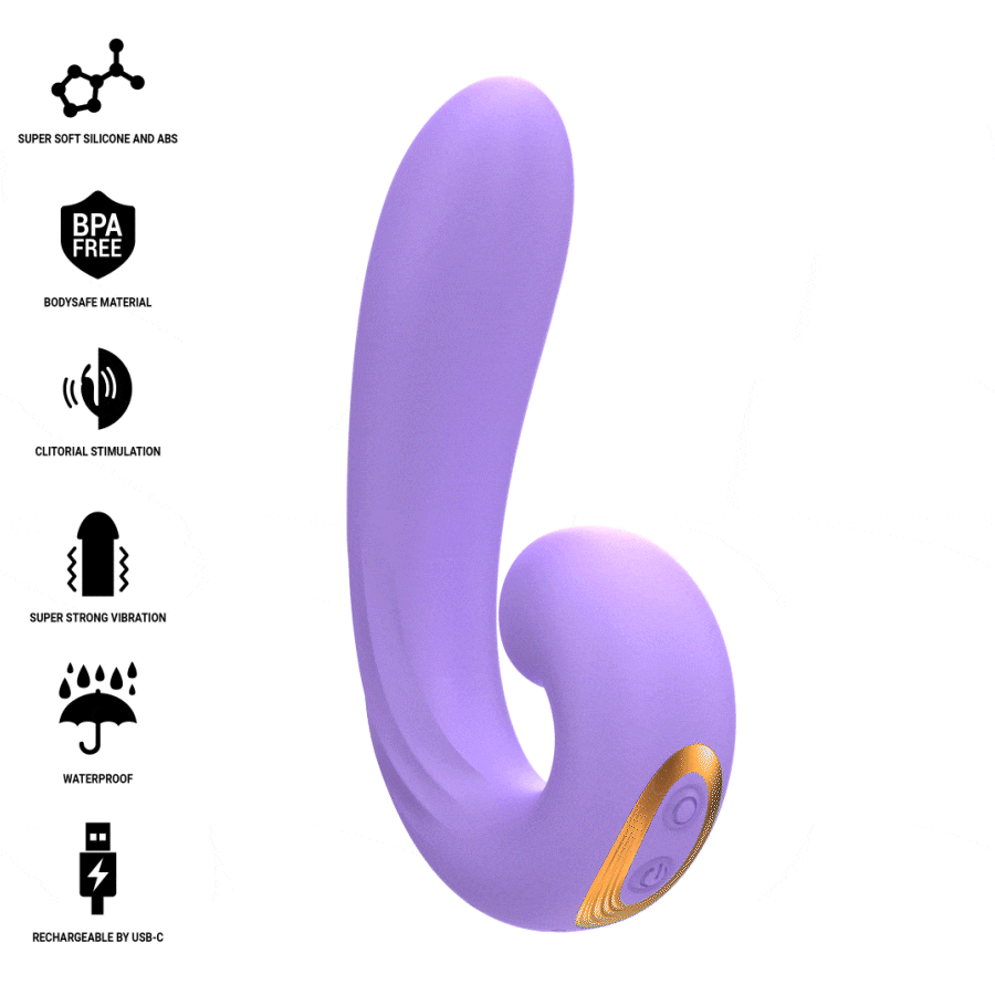 Stimulateur clitoridien meryl double vibration stimulateur clitorien – Intense