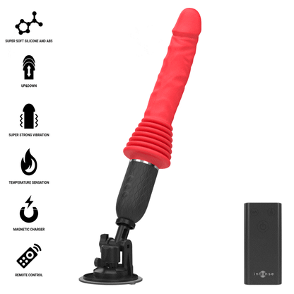 Vibrateur à poussée télécommandé cynthia avec chauffage – Intense