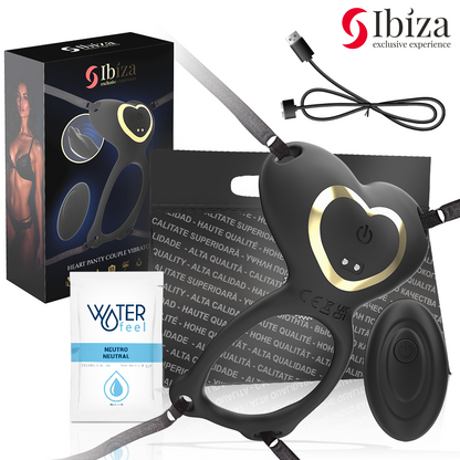 Vibrateur couple en forme de cœur avec télécommande – Ibiza