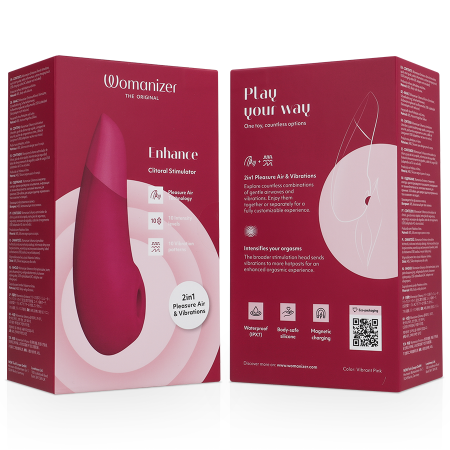 Stimulateur clitoridien stimulateur clitorial améliorant rose vibrant – Womanizer