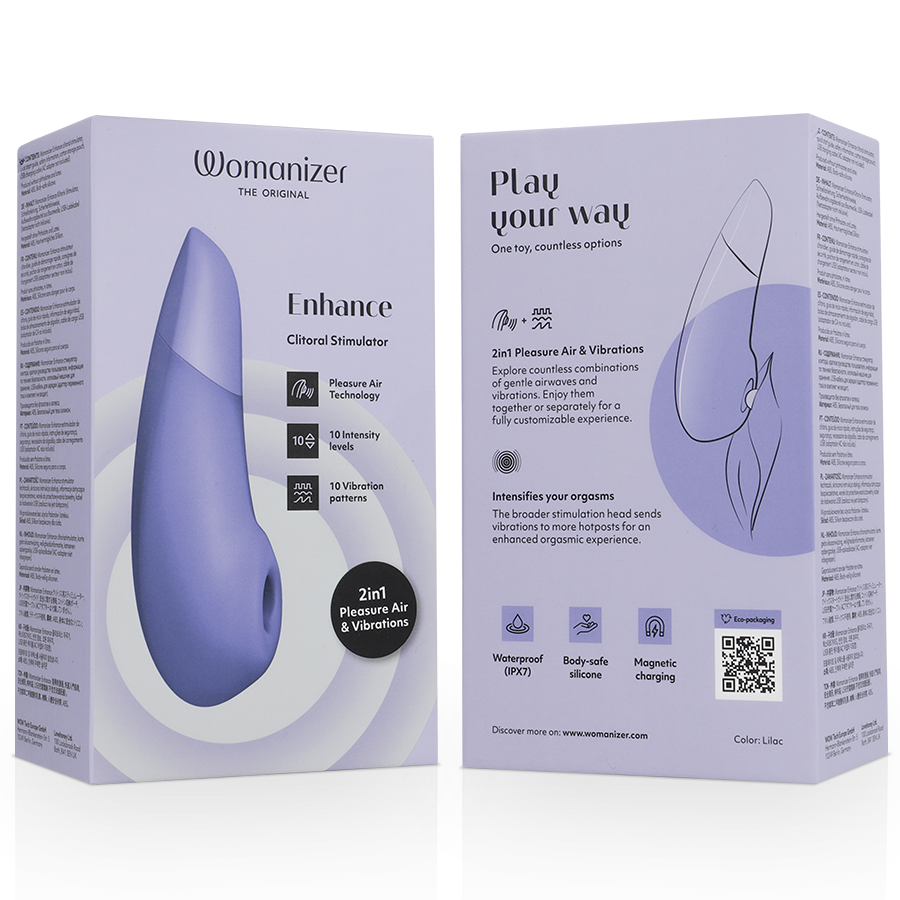 Stimulateur clitoridien stimulateur clitorial améliorant lilas – Womanizer