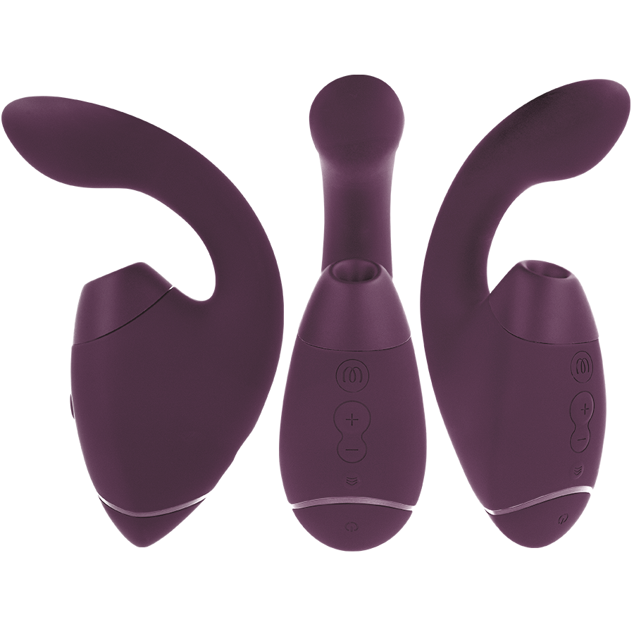 Stimulateur clitoridien duo next stimulateur clitorial et de point g double violet foncé –