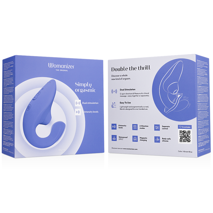 Stimulateur clitoridien vibrateur stimulateur bleu vibrant bleu – Womanizer