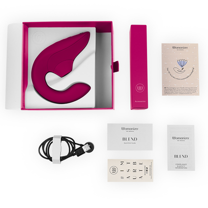 Stimulateur clitoridien vibrateur stimulateur blend rabbit rose vibrant – Womanizer