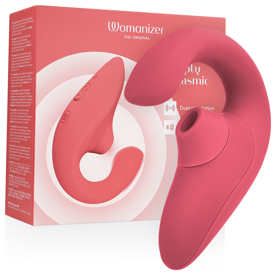 Stimulateur clitoridien vibrateur stimulateur blend rabbit rose vibrante – Womanizer