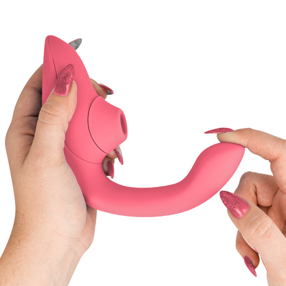 Stimulateur clitoridien vibrateur stimulateur blend rabbit rose vibrante – Womanizer