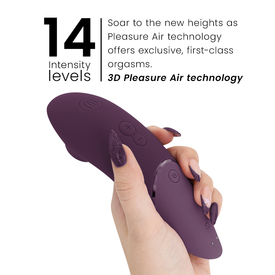 Stimulateur clitoridien stimulateur clitorial suivant violet foncé – Womanizer