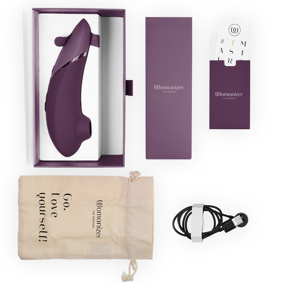 Stimulateur clitoridien stimulateur clitorial suivant violet foncé – Womanizer