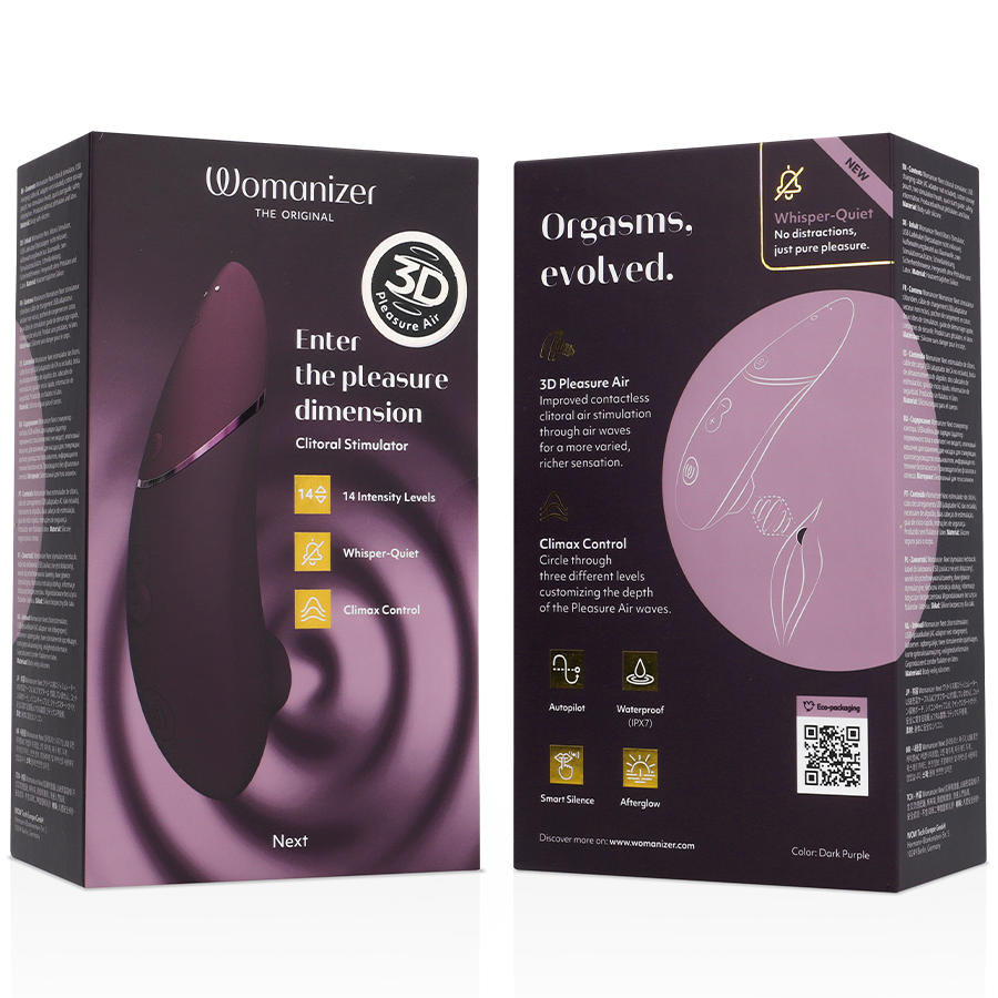 Stimulateur clitoridien stimulateur clitorial suivant violet foncé – Womanizer