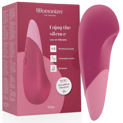 Stimulateur clitoridien vibrateur silencieux vibe lay-on rose foyer – Womanizer