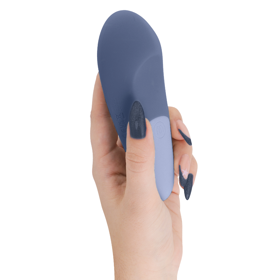 Stimulateur clitoridien vibe lay-on vibrateur silencieux bleu foncé – Womanizer